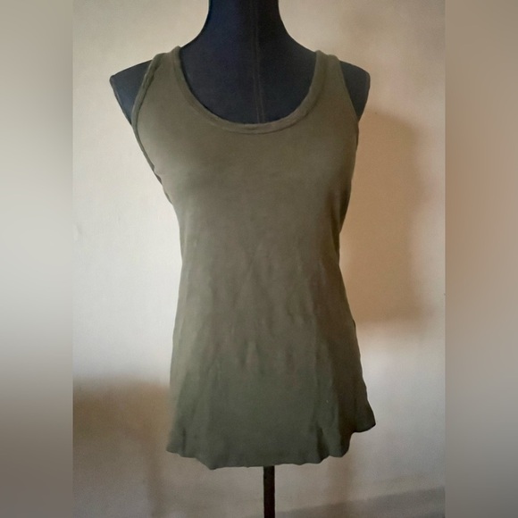 rag & bone Tops - Rag & Bone cotton olive designer tank top size large